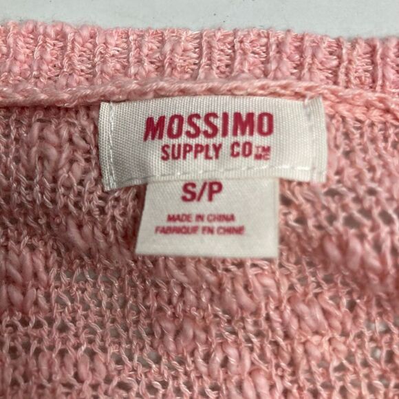 MOSSIMO SUPPLY CO. Crochet Lace Peach Sweater Tunic Size S/P - Picture 6 of 9